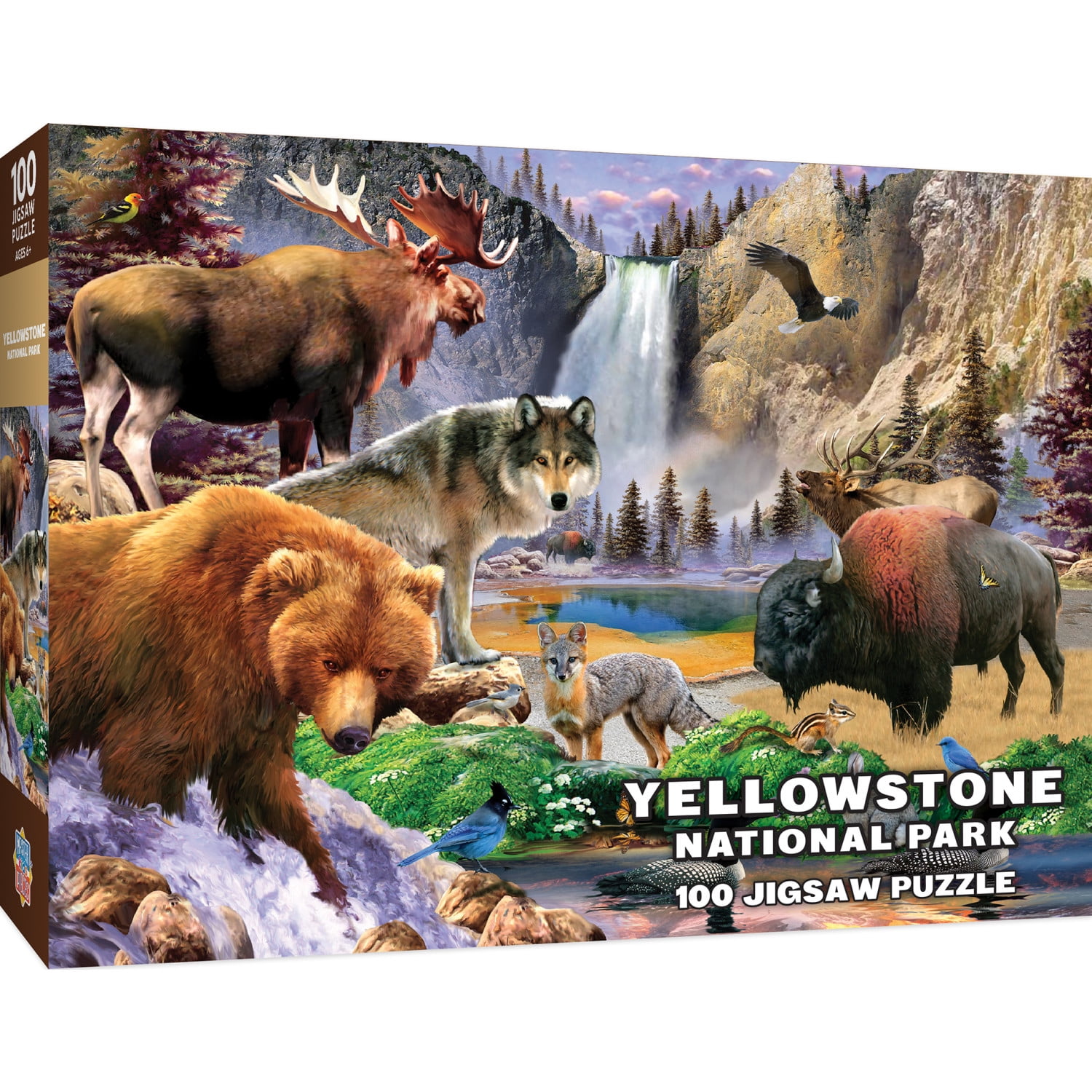MasterPieces 100 Piece Jigsaw Puzzle for Kids - Yellowstone National Park