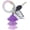 Lilac Purple, variant on Beaded Keychain with Tassel, Silicone Key Ring Bracelet, Cute Boho Car Key Chain Wristlet for Women[w34691]