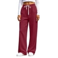 thumbnail image 2 of Women's Jogger Pants With Elastic Drawstring Wasit Pants Waist Multi-Pockets Casual Sweatpants For Active Gym Sessions, 2 of 7