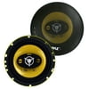 2) NEW PYLE PLG6.4 6.5" 300w 4-Way Car Audio Coaxial Speakers Stereo Yellow