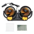 thumbnail image 2 of Dual Head Car Fan,Car Fans Dual Head Rotatable Vehicle Electric Fan Portable Cooling Quiet 2 Speed Adjustable for Sedan SUV RV Truck, 2 of 7