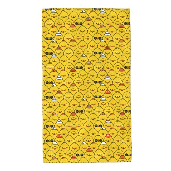 Balery Funny Ducks Toalla de Microfibra Premium con Estampado – 27.5x16 pulgadas, Alta Absorción, Suave y Aterciopelada, Secado Rápido