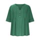 thumbnail image 4 of Eres Más Que una Camisa de Puntuación de Prueba Sexy de Manga Corta Lentejuelas Suelta Camisa de Blusa con Cuello en V, Poliéster, 4 of 9