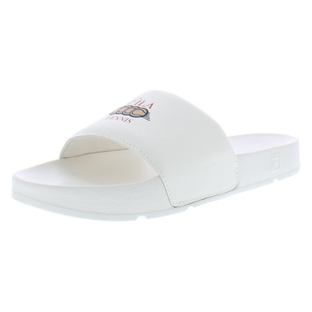 Fila Drifter CC Slide Mens Shoes Size 7, Color: Gardenia/Gardenia/Gold