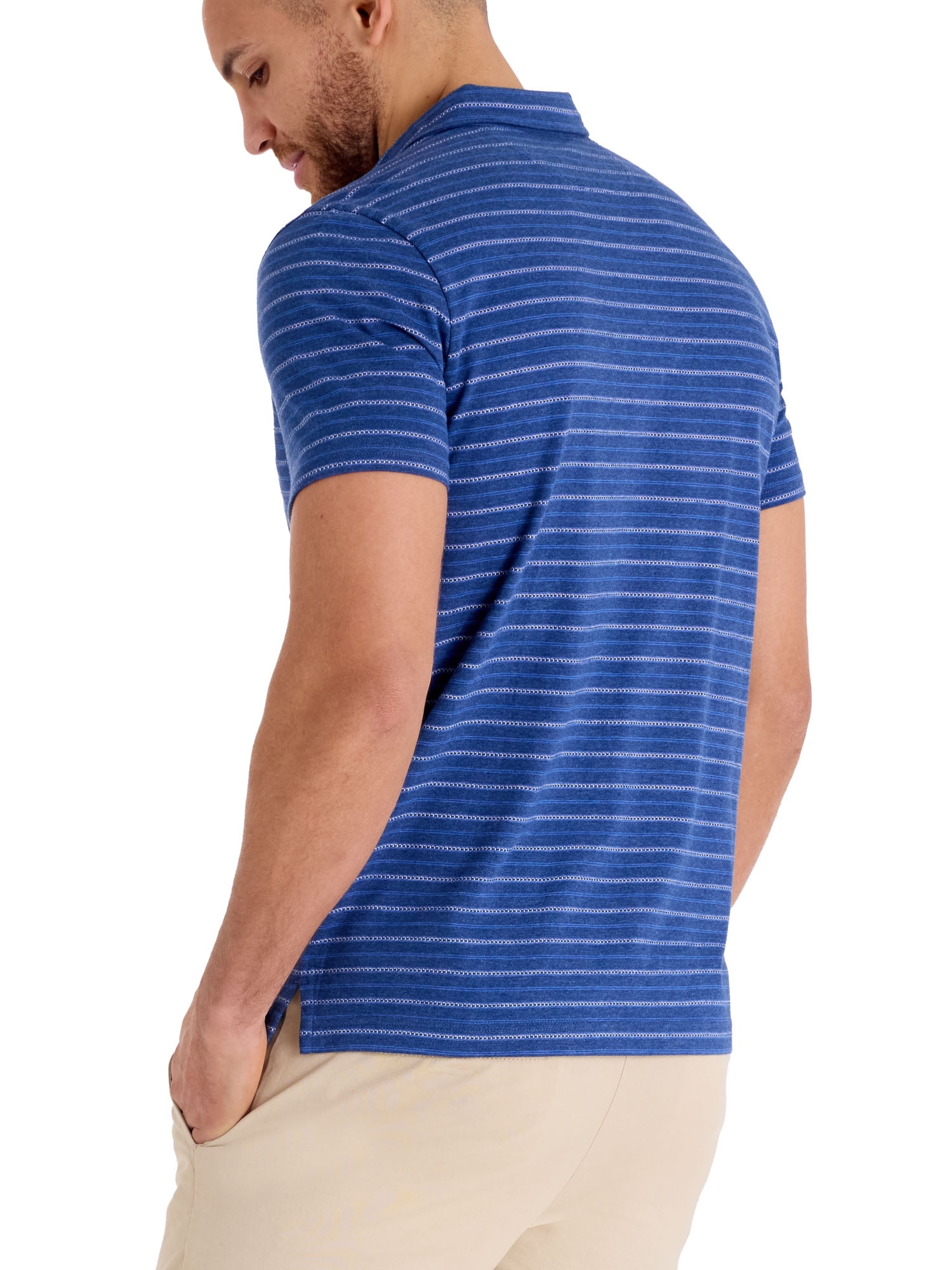 U.S. Polo Assn. Men's Textured Stripe Polo Shirt