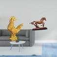 thumbnail image 2 of Escultura de pollo de resina, figura de animal, estatua de caballo en miniatura coleccionable con detalles realistas y forma única. Ideal para sala de, 2 of 8