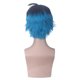 thumbnail image 4 of Peluca para cosplay Luka Anime sintética, negra y azul degradada, 30 cm, 4 of 4