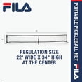 thumbnail image 4 of FILA Accessories Pickleball Regualtion Size 22ft All-Weather Net, Includes Carry Bag, 4 of 9