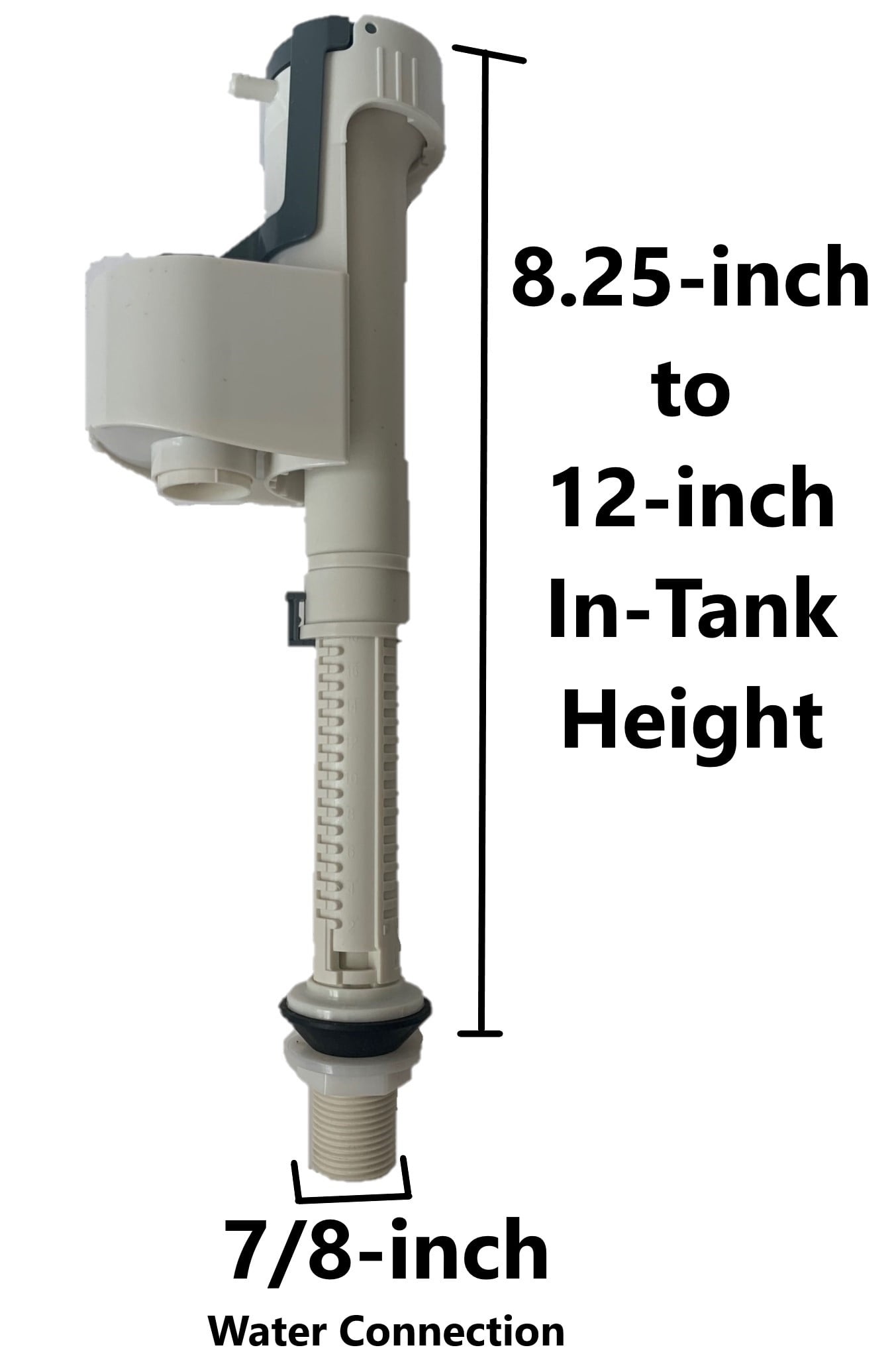 NuFlush Replacement Fill Valve for Crane Toilets (2 Pack)