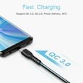 thumbnail image 5 of Fasgear USB C to USB C Short Cable - 1 Pack 1ft/0.3m 3A Fast Charging 60W USB 2.0 Type-C PD Cable Compatible with Google Pixel 6,Galaxy S22 S21, i-Pad Air/Mini 2022,Mac-Book Air,Chromebook (Black), 5 of 6