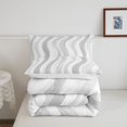 thumbnail image 5 of Erosebridal Minimalist Striped Full Size Comforter Sets,Contemporary Geometric Lines Bedding Comforter Set,Reversible,3 Pieces,1 Comforter and 2 Pillowcases, 5 of 7