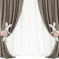 thumbnail image 6 of TOPRenddon Easter Bunny Curtain Holdbacks, Rabbit Raccoon Curtain Tiebacks, Cartoon Doll Window Curtain Hook, Magnet Curtain Buckle Easter Curtain Tie Back for Home Baby Room Window Decoration, 6 of 6