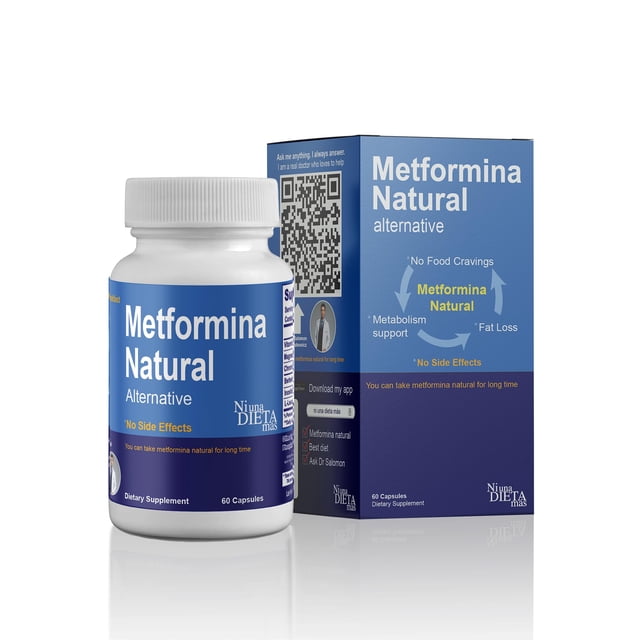 METFORMINA Natural - Ayuda para la pérdida de peso y apoyo al metabolismo - Dr Salomon (60 cápsulas)