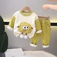 thumbnail image 3 of Owordtank 2 Piece Clothing Set Long Sleeve Sweatshirt and Pants Casual Fall Winter Fall Outfits, 3 of 8