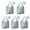 Light Blue Christmas, variant on 5 Pack Foldable Shopping Bag,Light Blue Christmas House and Tree Pattern Reusable Grocery Bags with Pockets,Large Reusable Tote Bags with Handles Waterproof & Lightweight