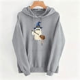 thumbnail image 5 of Sweatshirts for Women Halloween Printed Long Sleeve Hooded Sweatshirt, 5 of 5