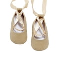 thumbnail image 2 of Faithtur Kids Princess Shoes Solid Color Soft Sole Footwear with Ribbon, 2 of 5