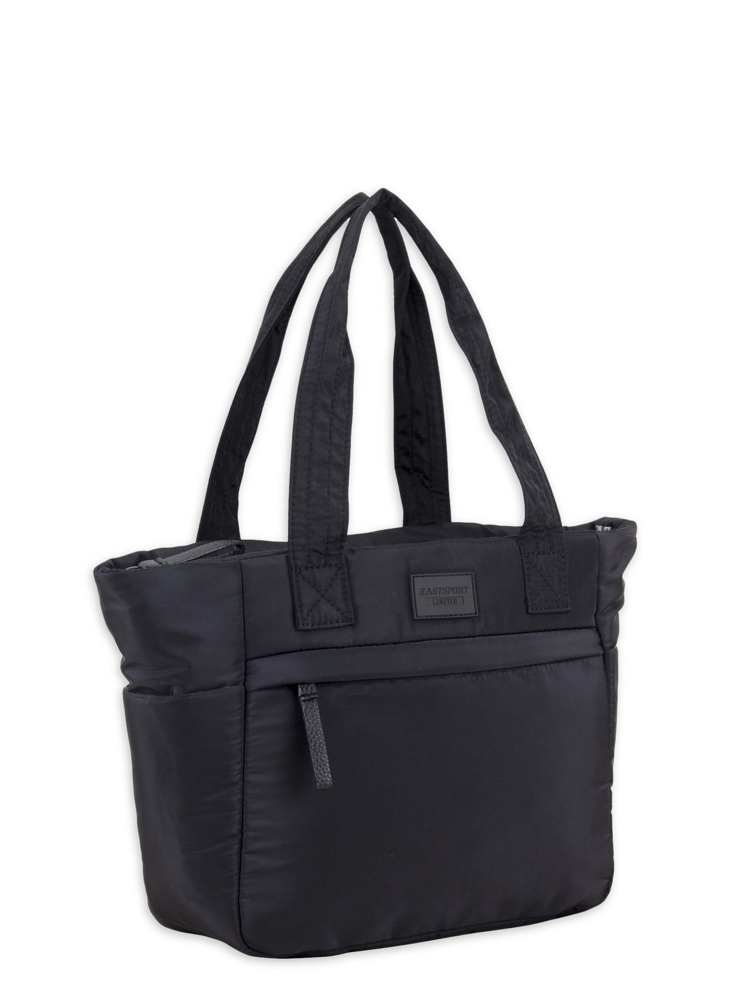 BADGLEY MISCHKA Anna Vegan Leather Tote Weekender Unisex Travel Bag (Black)  - Walmart.com