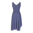 thumbnail image 5 of Yourumao Western Dresses for Women Crisscross Plunge Sleeveless Sundress Lace High Low Cowgirl Vintage Dress for Cocktail Party, 5 of 7