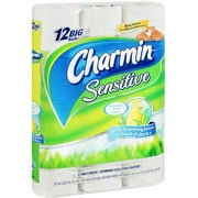 Charmin Sensitive Bathroom Tissue, Unscented, 12 rolls
