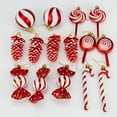 thumbnail image 4 of BAETEUY 13Pcs Christmas Hanging Ornaments - Candy Cane Ball Lollipop Xmas Tree Decoration Plastic Glittery, 4 of 8
