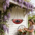 thumbnail image 3 of Solar Powered Hanging Bird Bath for Outdoor Garden Attracts and Wild Birds with Easy Design, 3 of 6