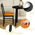 thumbnail image 5 of HOMOOI 3 Piece Round Dining Table Set with Cushioned Chairs for Dining Room, Kitchen, Small Spaces, 5 of 9
