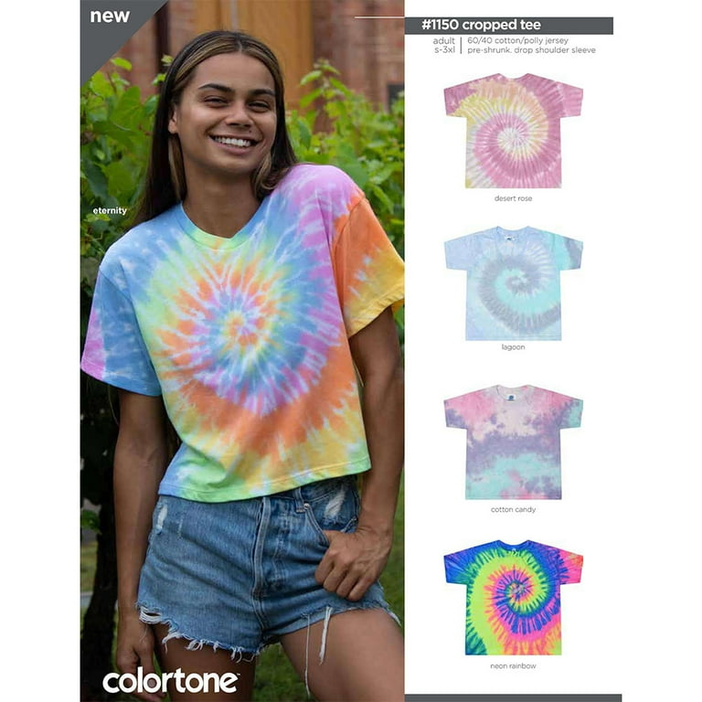 Rainbow Tie Dye Tee/Crop