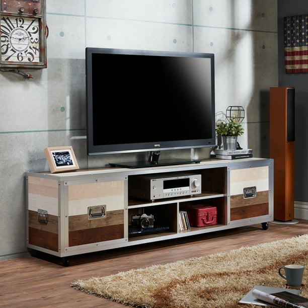Furniture of America Yed Contemporary 70-inch Multi-color ...