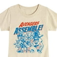 thumbnail image 3 of Marvel The Avengers - Assemble Group - Toddler And Youth Girls Fitted Short Sleeve Graphic T-Shirt, 3 of 5