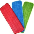 thumbnail image 1 of CUITING 3 Pcs Replacement Microfiber Pad for Universal Commercial 16.5 Inch Mop Head Flat Mop Head Wet & Dry Commercial Cleaning Refills Reusable Mop Refills Fit for Most Microfiber Flat, 1 of 6