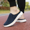 thumbnail image 4 of Dakaela Mules for Women Lightweight Slip on Sneakers Knit Mesh Open Back Walking Running Tennis Flats, 4 of 7