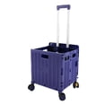 thumbnail image 3 of Jiallo Foldable Utility Crate with 360° Spinner Wheels & Telescopic Handle (Purple Color) - 15.75x13.77, 3 of 5