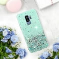 thumbnail image 6 of Compatible with Samsung S9 Plus Case Glitter Clear Green,Phone Samsung Galaxy S9 Plus Case Silicone Transparent Soft TPU Women Girls Shockproof Protective Slim Cover (Green), 6 of 13