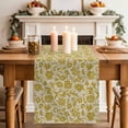 thumbnail image 2 of Table Runner 36 Inches Long for Kitchen Dining, Yelllow Floral Dresser Scarf Farmhouse, Dining Table Decorations for Wedding/Parties, Vintage Rustic Plants Flowers Spring 13 x 36 In, 2 of 8