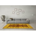thumbnail image 3 of Ahgly Company Indoor Rectangle Oriental Yellow Industrial Area Rugs, 2' x 4', 3 of 4