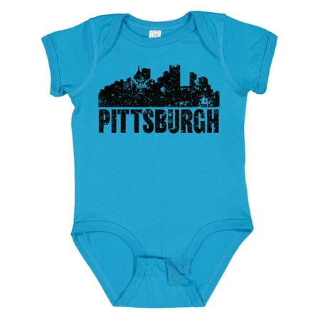 

Inktastic Pittsburgh Skyline Grunge Gift Baby Boy or Baby Girl Bodysuit