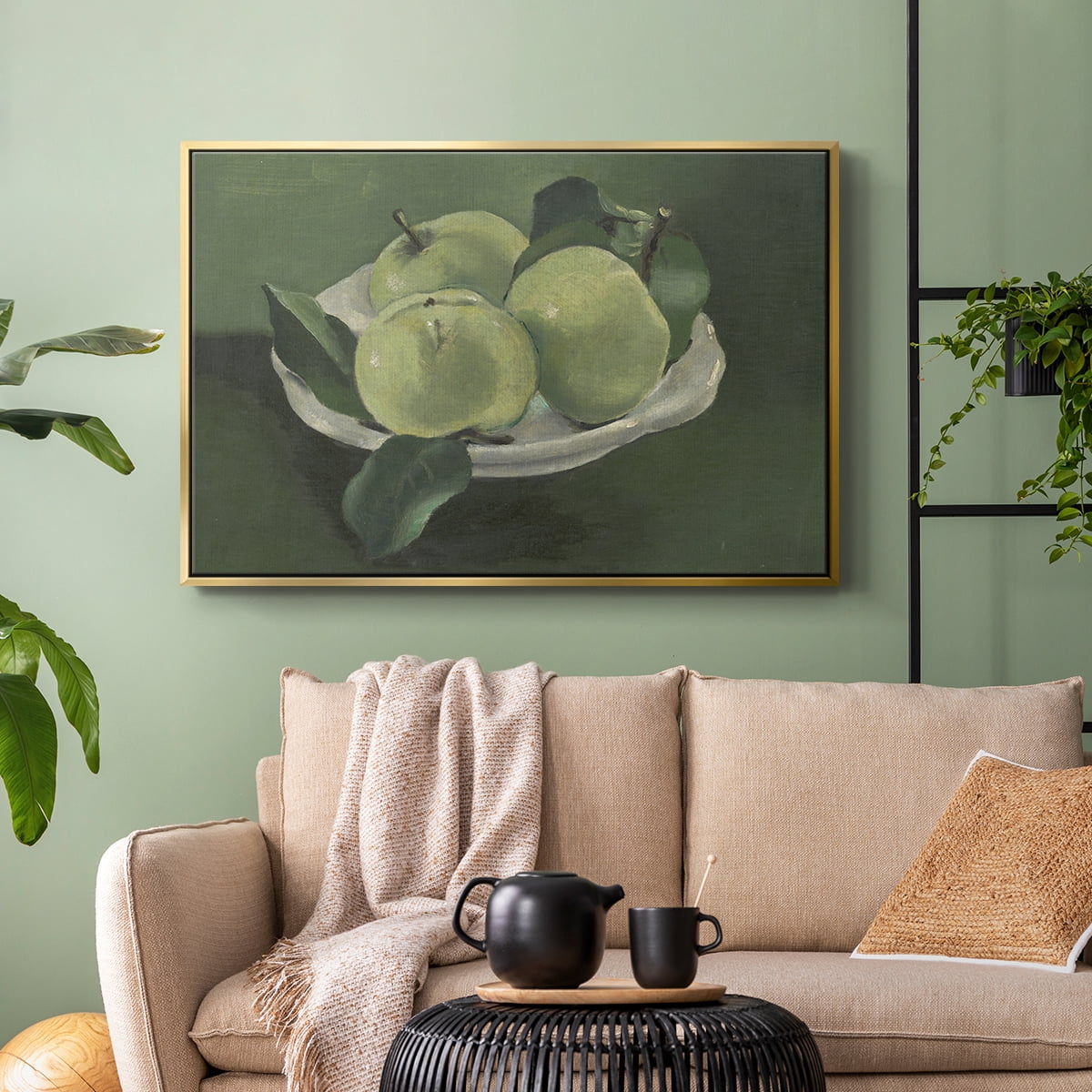 Vintage Botanical Print-LXXXVII By Wexford Home Framed in Gold Wood Gallery Wrapped Canvas 27 in. x 41 in.