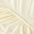 thumbnail image 6 of Efavormart Ivory Wavy Spandex Fitted Round 1-Piece Tablecloth Table Skirt, Stretchy Table Cover with Ruffles - 6ft, 6 of 6