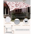 thumbnail image 4 of Sun Shade Sail 8'x10' Red Herbs Ferns Rectangle Sun Shade Sails Canopy Waterproof Nature Leaves Plant Outdoor Sunshades Sand UV Block Cover Shades Cloth for Patio Backyard Garden Deck Porch Lawn, 4 of 9