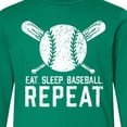 thumbnail image 4 of Inktastic Grunge Eat Sleep Baseball Repeat Long Sleeve Youth T-Shirt, 4 of 5