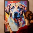 thumbnail image 6 of Anatolian Shepherd Dog Canvas Starry Night Van Gogh Canvas for Living Room Oil Painting Artwork Landscape Canvas Artwok for Living Room Bedroom Home Decorations Wall Decor Large, 6 of 6