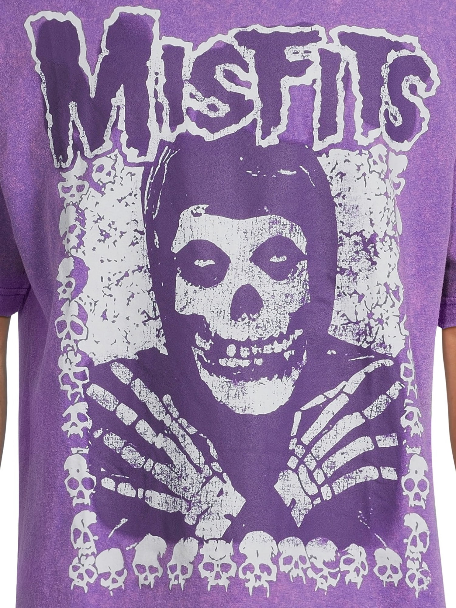 Misfits Men's & Big Men's Skull Pattern Poster Graphic Band Tee, Size XS-3XL