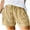 01#Khaki, variant on ICHUANYI Womens Comfy Drawstring Splice Casual Elastic Waist Pocketed Loose Shorts Pants