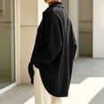 thumbnail image 6 of QIYAGBSA Soft Cardigan Sweaters for Women Ribbed Knit Button Down Lapel Collar Loose Mid Length Long Sleeve with Pockets Fall Winter Layer, 6 of 7