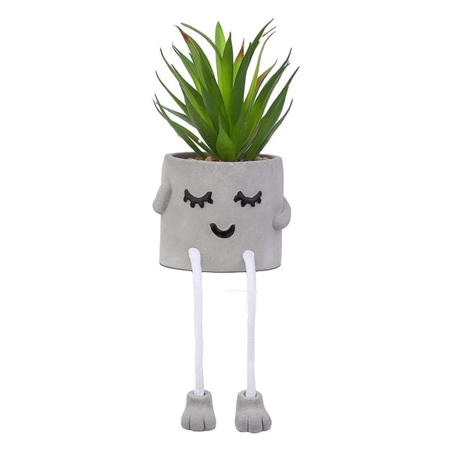 Bonita expresión, planta verde artificial, bonsái artificial en maceta, flor de simulación, decoración de escritorio para balcón interior
