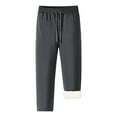 thumbnail image 2 of JUUYY Men's Winter Fleece Pants Sherpa Lined Sweatpants Athletic Thick Warm Joggers Warm Pants Gray M, 2 of 8