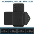 thumbnail image 5 of Allytech Galaxy S21 FE Wallet Case with Shoulder Strap, RFID Blocking Luxury PU Leather Shockproof Cards Slots Stand Anti-Scratch Magnetic Closure Phone Case for Samsung Galaxy S21 FE, Black, 5 of 9