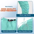 thumbnail image 5 of Women's Convertible Hiking Pants: 3 in 1 Zip-Off Lightweight Quick-Dry Water-Resistant with 5 Deep Pockets for Travel Light Blue L, 5 of 8