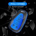 thumbnail image 7 of Key Fob Cover Compatible with Chevrolet Equinox Malibu Trailblazer Traverse Volt Bolt Keychain Case Holder Protector,Blue, 7 of 7